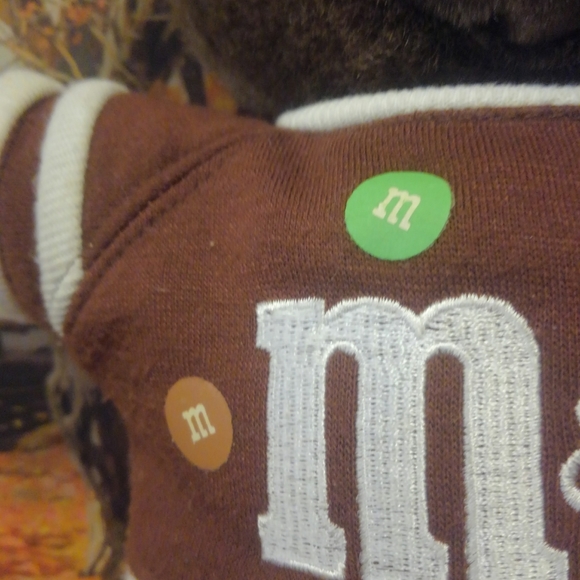 Vtg 80s 🐻 Plush m&m's Teddy Bear Stuffed Animal vintage Shirt 15" Mars Candy - Picture 6 of 15
